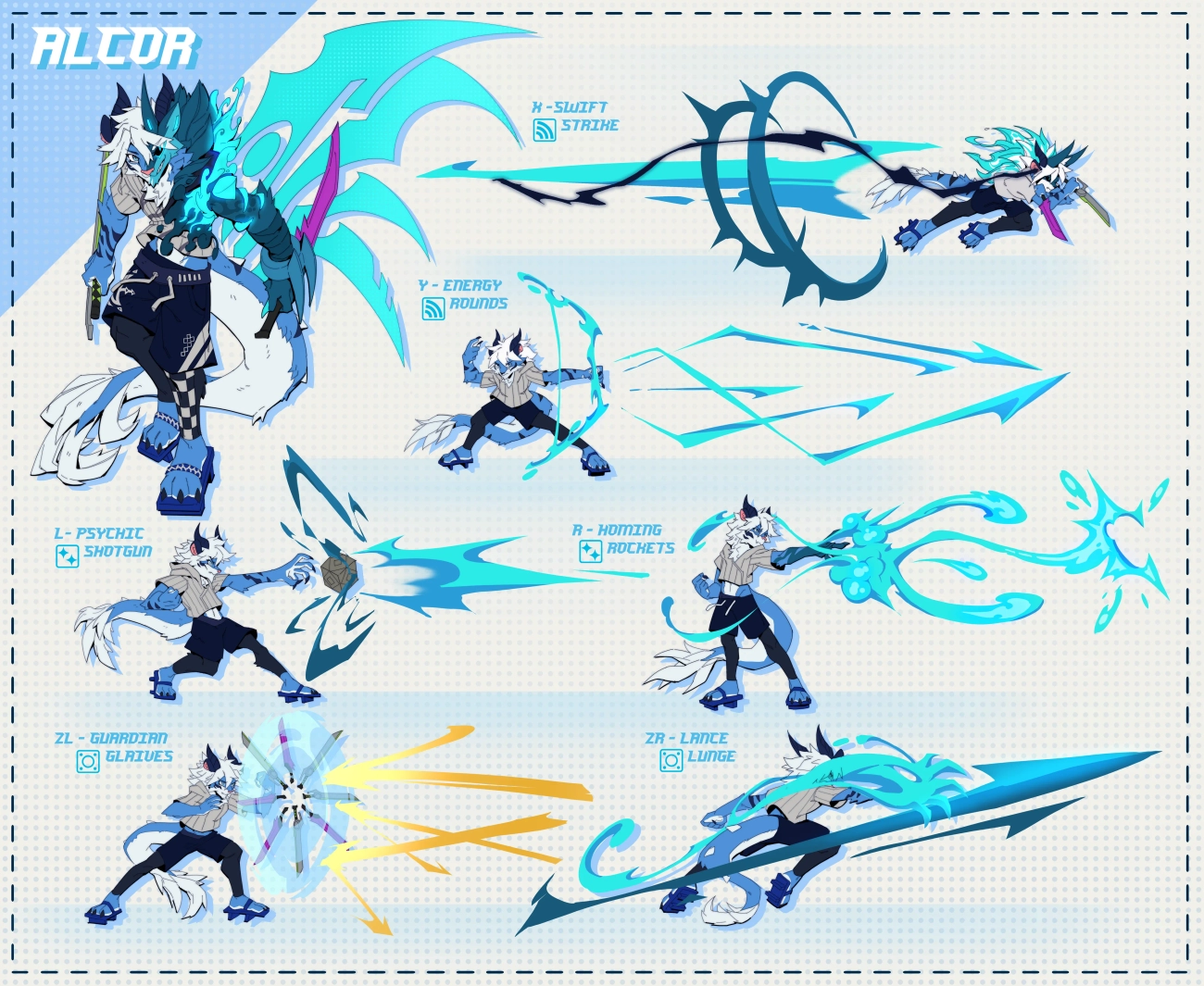 Character Movement Studies but BLUE